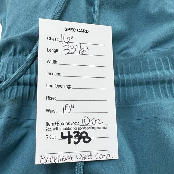 Athleta Savannah Strap Drawstring Waist Mini Dress Blue Size XS - Picture 9 of 9